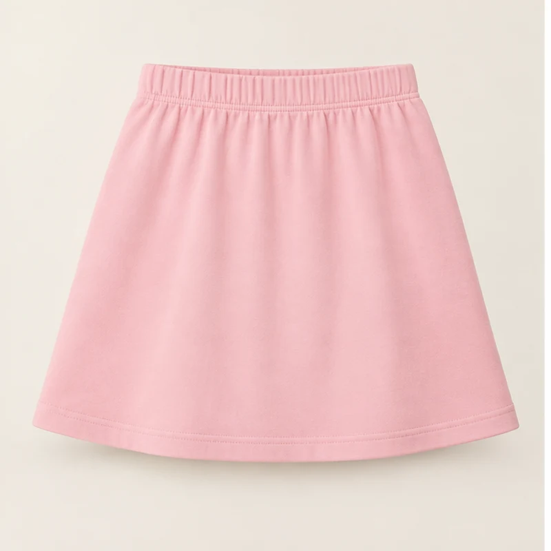 Petal pink Petal Jersey Mini Skirt, front view